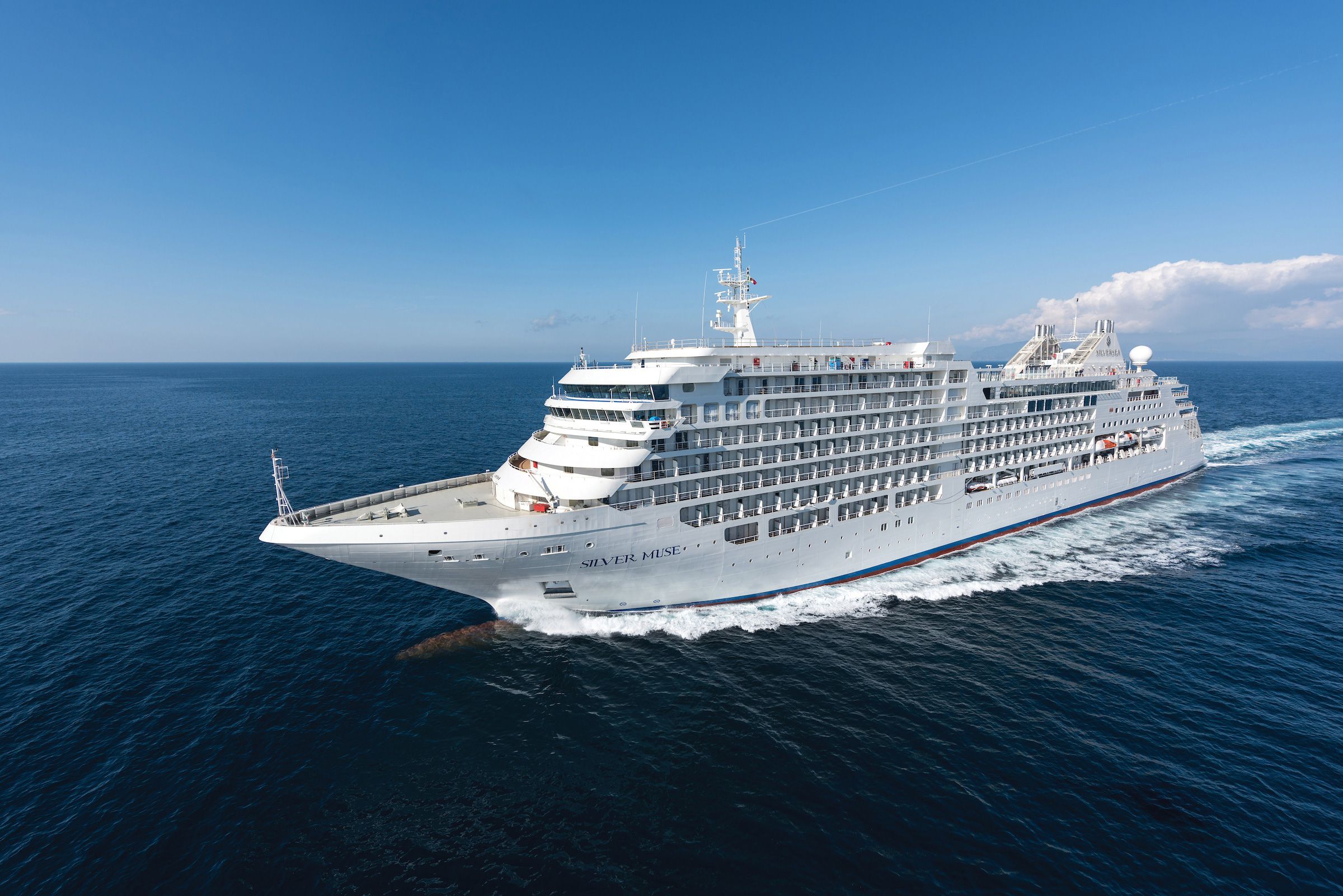 Silver Muse, the flagship of Silver Cruise which went into service in 2017 © Silver Sea Cruise, Japan Office