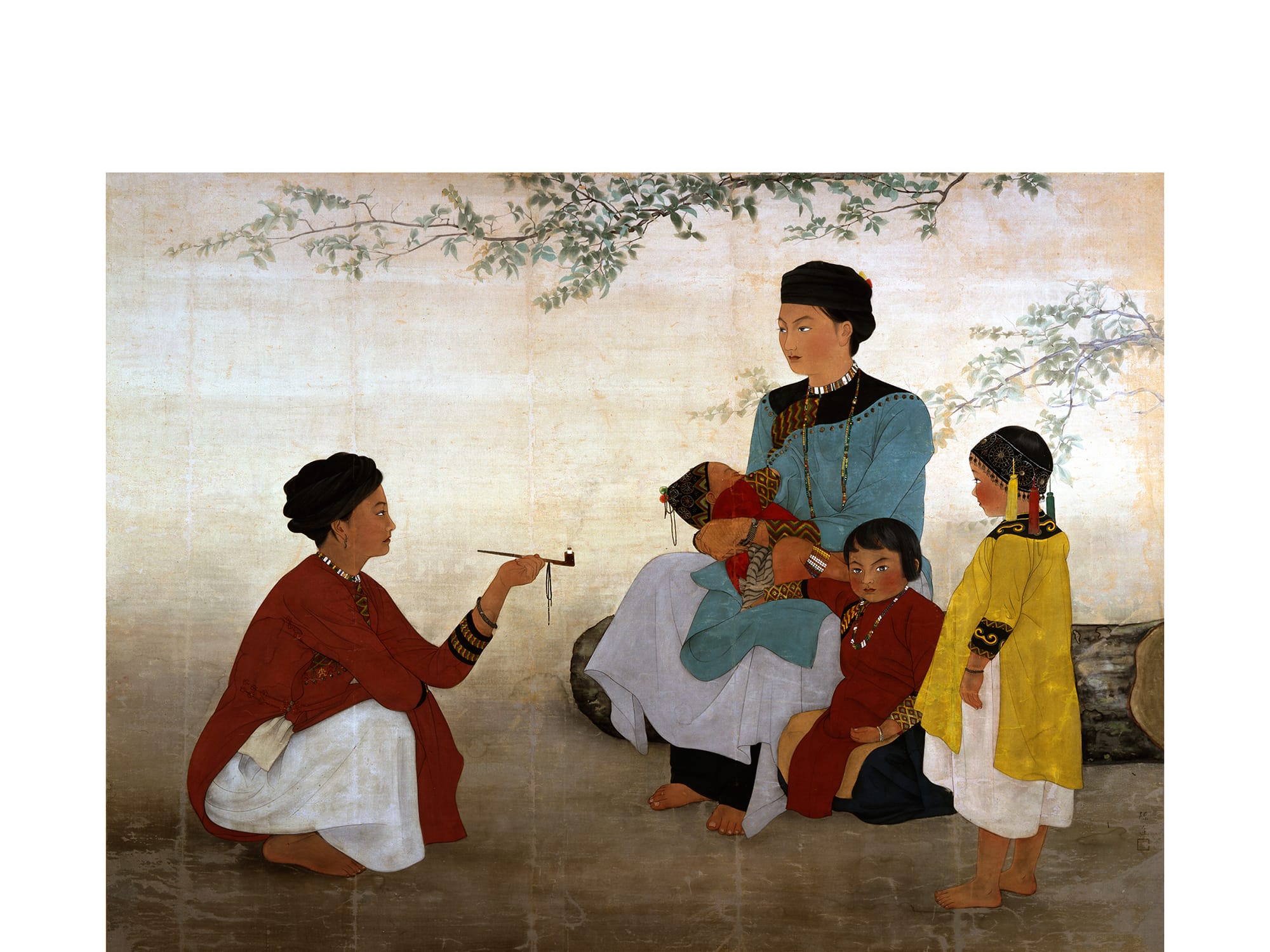 チェン・ジン（陳進）《サンティモン社の女》1936年、福岡アジア美術館蔵