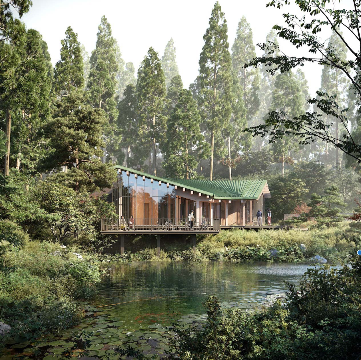 フェーズ２として2020年に完成予定の森の中のカフェ。©️Rokkosan silence resort