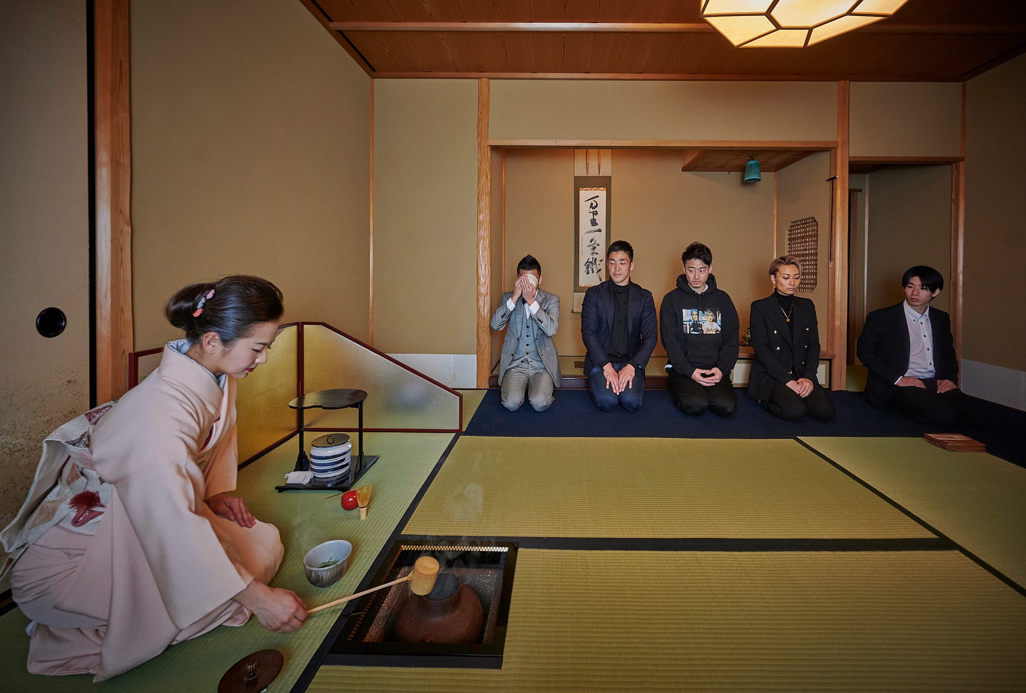 The athlete tea ceremony became a place where athletes from different sports discovered similarities in each other.