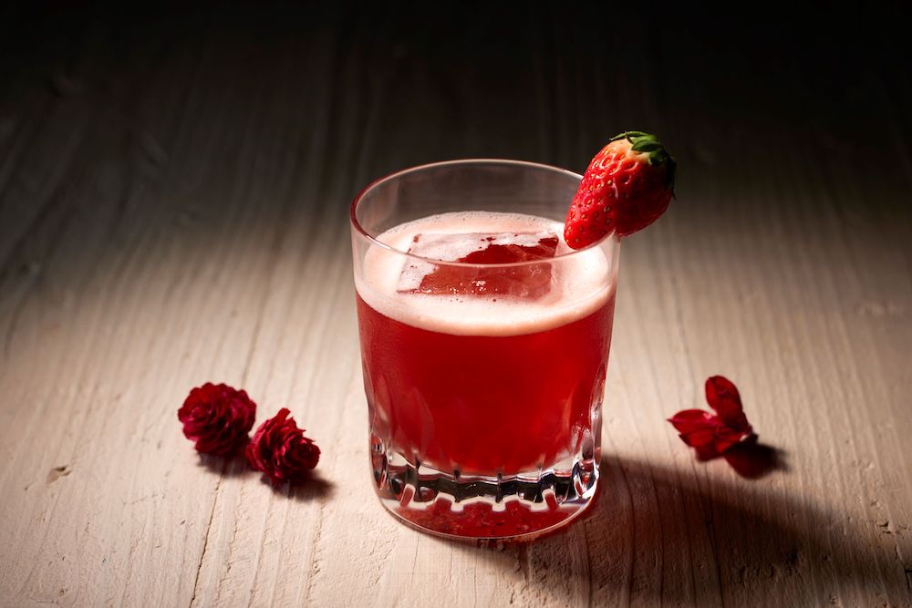 Strawberry Whisky Sour